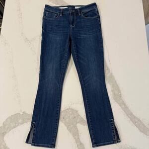 Pilcro and the Letterpress Anthropologie Stet Slit Ankle Denim Jeans Womens 27